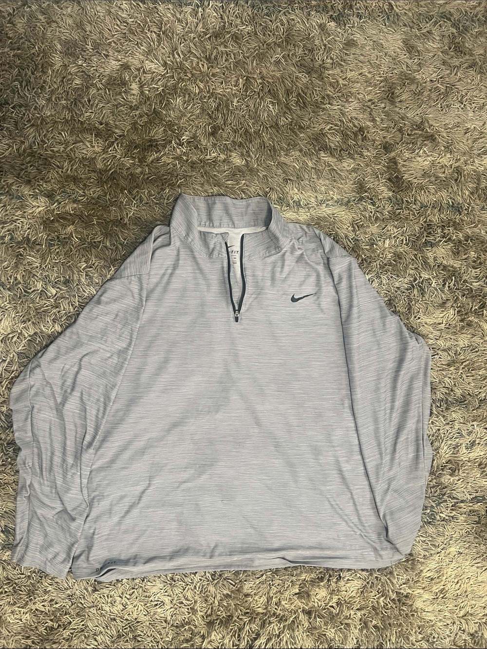 Nike: Men's Water-Repellent 1/2-Zip Running Shirt with Therma-FIT